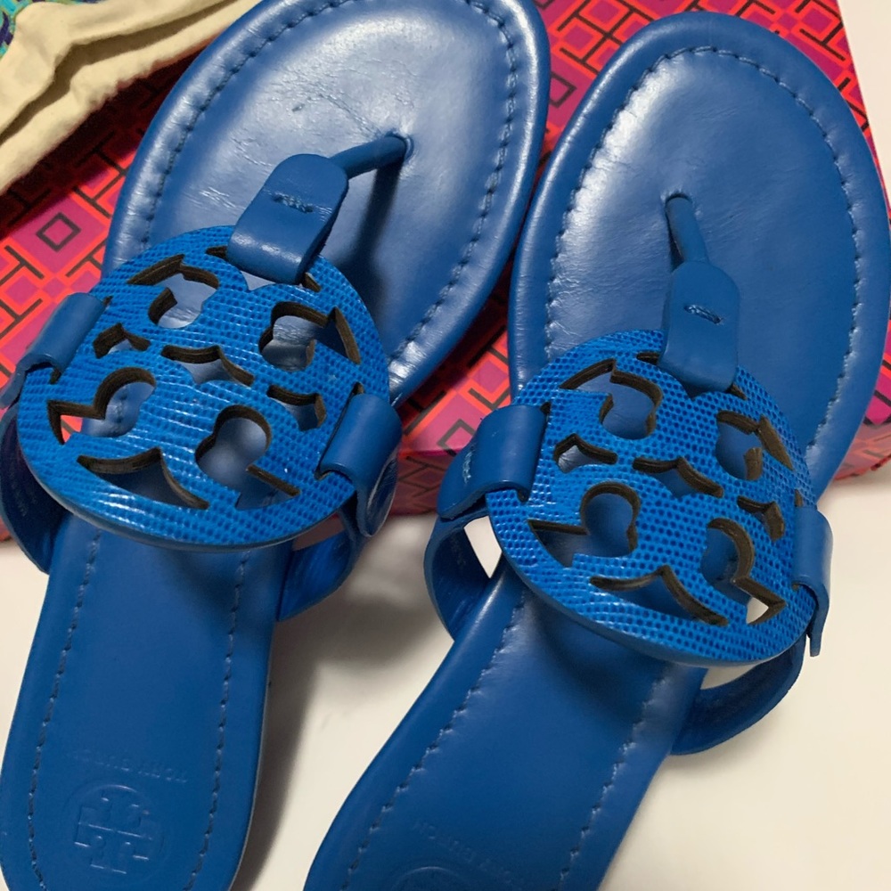 Tory Burch Miller Bright Tropical Blue, Size 7.5❤️